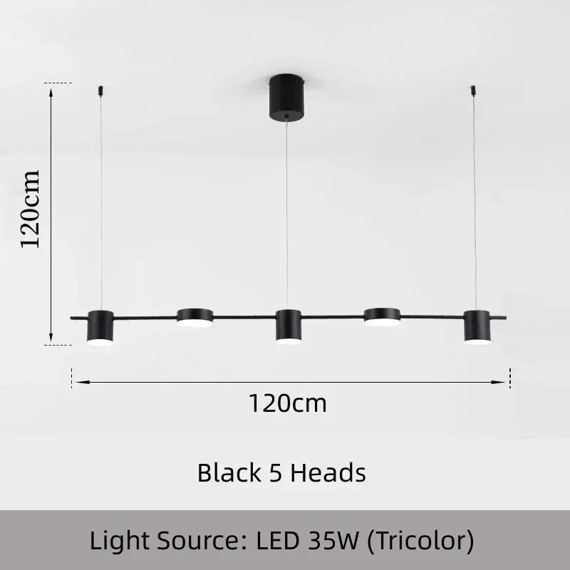 5-Head Minimalist Pendant Light