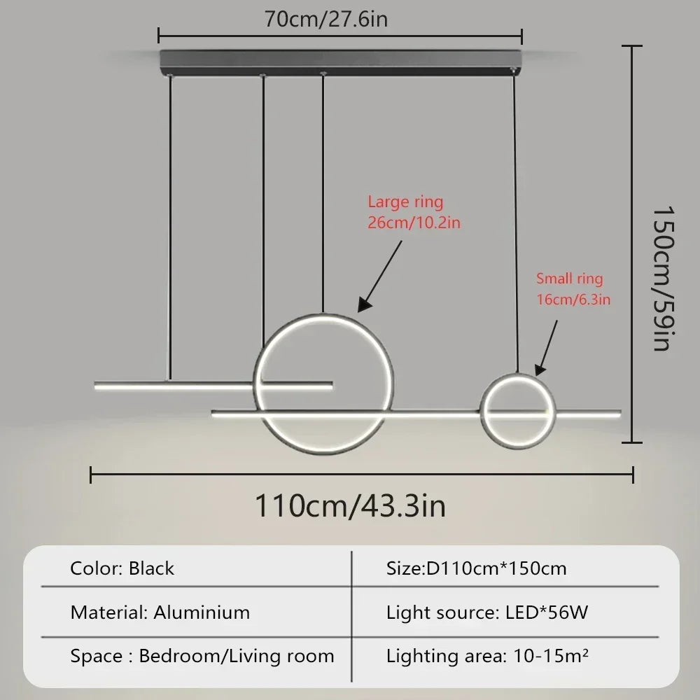 Modern LED Chandelier Pendant Light
