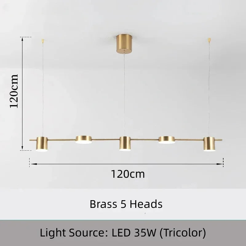 5-Head Minimalist Pendant Light