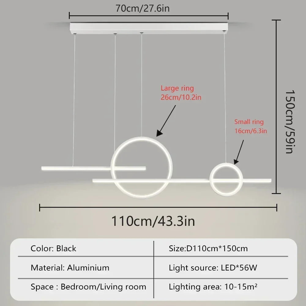 Modern LED Chandelier Pendant Light